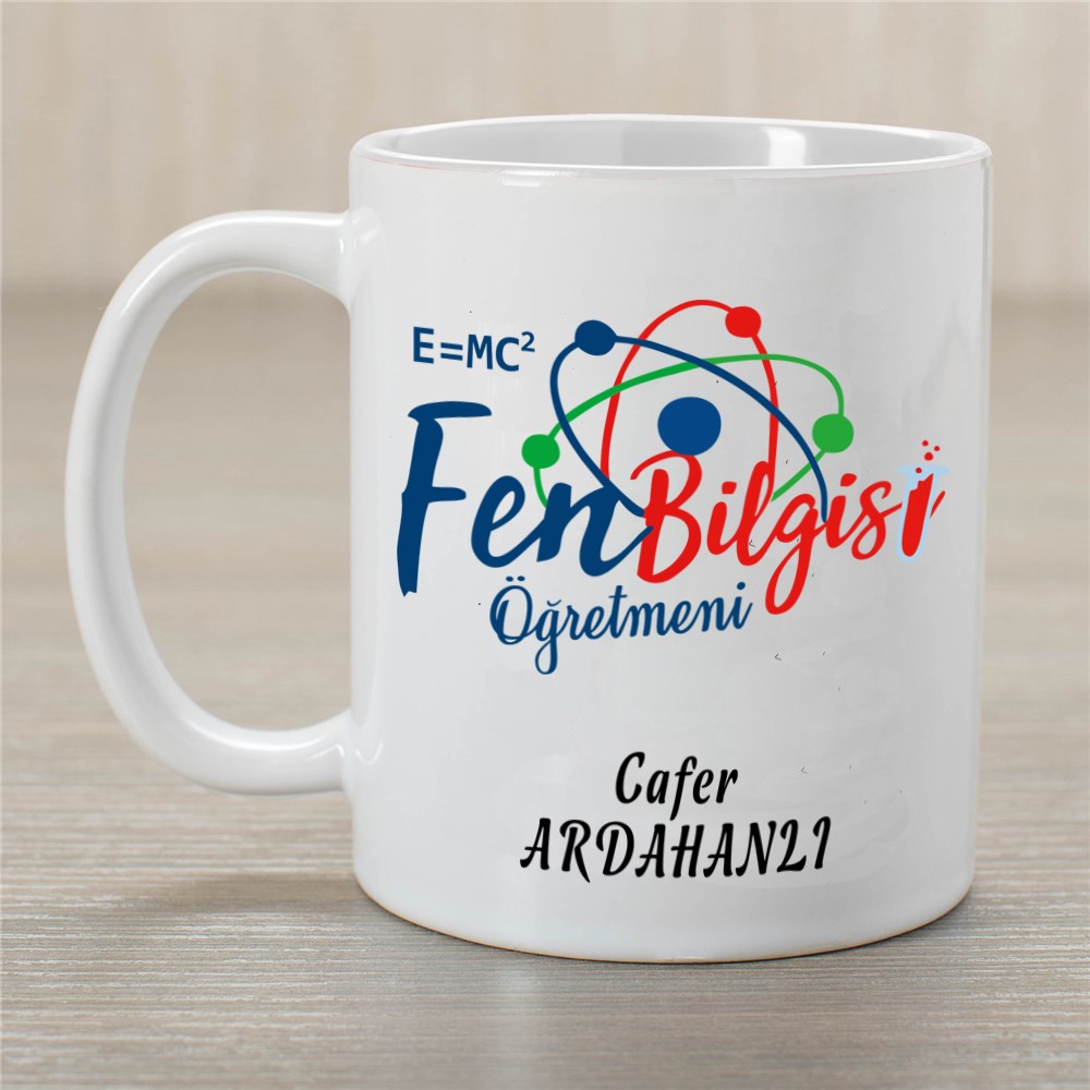 Fen Bilgisi Öğretmenine Hediye Kupa Bardak, öğretmenler günü